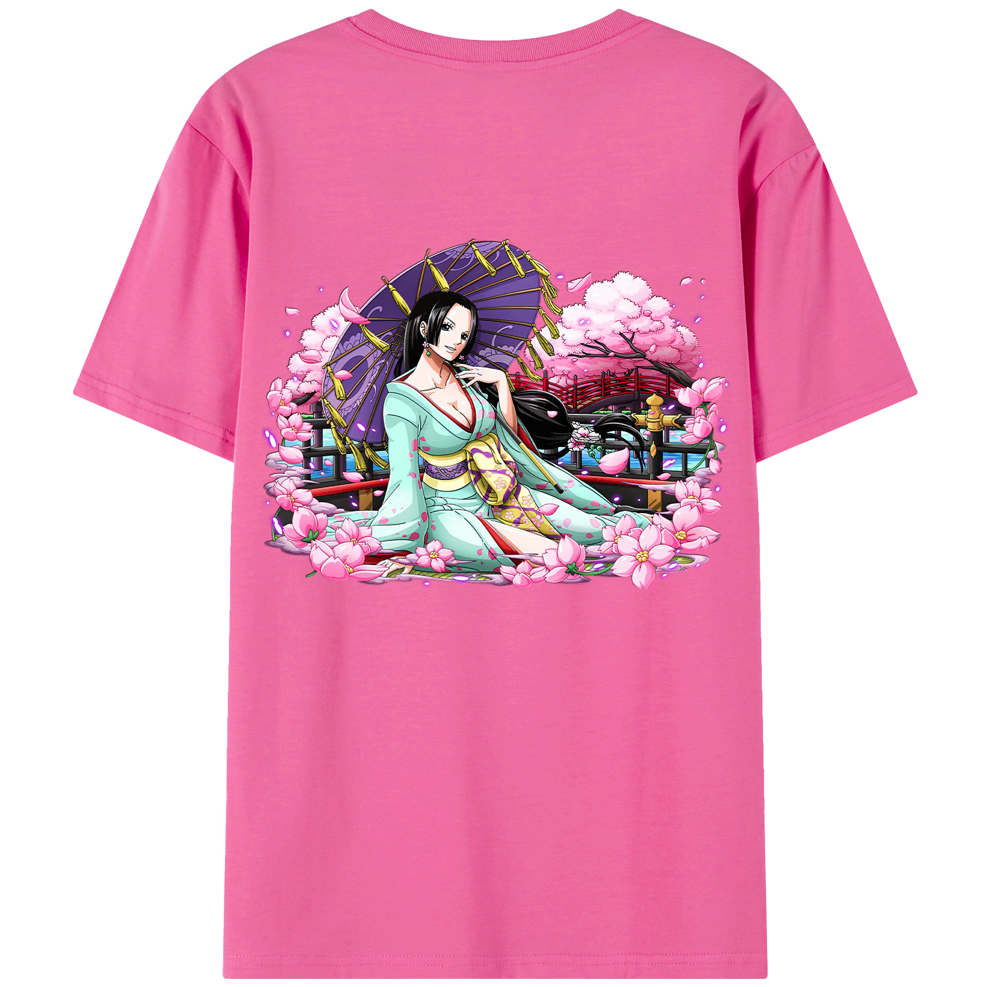 ワンピース ボア・ハンコック ONE PIECE Boa·Hancock レディース半袖Tシャツ(バックプリント)